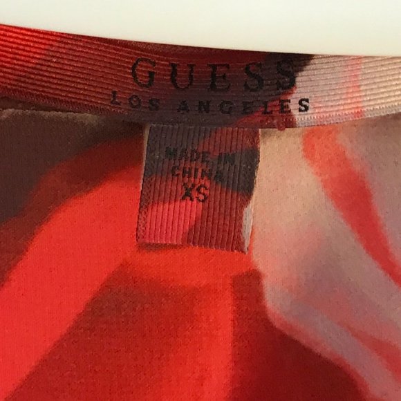 Guess Floral Sheer Blouse Top - Picture 7 of 7